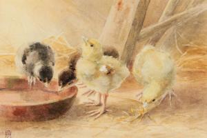 O HARA Helen 1846-1920,CHICKS,Ross's Auctioneers and values IE 2022-10-12