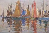 O KELLY Aloysius C 1853-1926,Sailing boats in Concarneau Harbour,Adams IE 2012-12-05