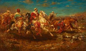 O KELLY Aloysius C 1853-1926,THE DESERT CHARGE,Whyte's IE 2023-12-04