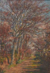 O KELLY Aloysius C 1853-1926,Tree Lined Lane,Grogan & Co. US 2018-02-11