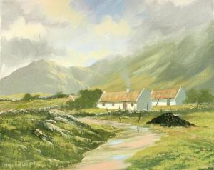 O'MALLEY Cathal,Maam Valley Cottages,Gormleys Art Auctions GB 2015-04-14