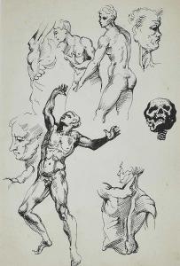 O'NEILL Dan,FIGURE STUDY,Ross's Auctioneers and values IE 2015-12-02
