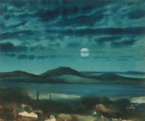 O NEILL Daniel 1920-1974,MOONLIGHT, DONEGAL,Ross's Auctioneers and values IE 2024-04-17