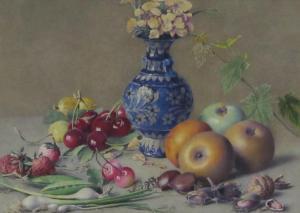 O STOCKS Bernard 1900-1900,Still Life of Fruit and Vegetables,1913,David Duggleby Limited 2017-03-17