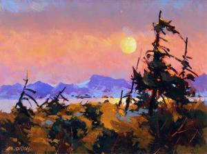 O'TOOLE MICHAEL 1963-2018,HARVEST MOON OVER PINE,Hodgins CA 2023-09-10