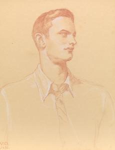 OAKELY VILOLET 1874-1961,Portrait of Anthony Klauder Parker,1956,Aspire Auction US 2019-04-13