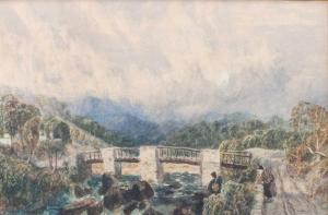 OAKES John Wright 1820-1887,Pont-y-Pant Bridge, Betwys-y-Coed,Tennant's GB 2023-04-06