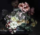 OATES Bennett 1928-2009,Still life of flowers in a glass vase,Gorringes GB 2018-06-26