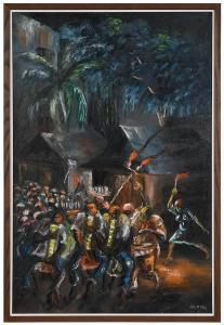 OBAS Charles 1927-1968,Voodou Procession,Brunk Auctions US 2019-03-23