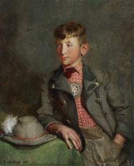 OBENLAND CARL 1908-2008,Young Boy in Bavarian Costume,1941,Jackson's US 2016-11-29