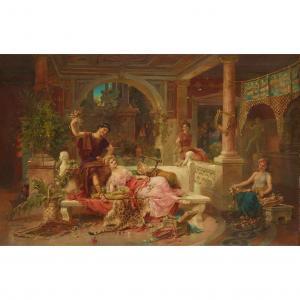 OBERHAUSER Emanuel 1854-1919,THE FEAST OF FLORA,Lyon & Turnbull GB 2023-09-06