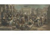 OBERHAUSER Emanuel 1854-1919,The Peace Festival (reproduction),Mainichi Auction JP 2020-12-04