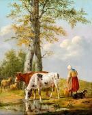 OBERMAN Antonie 1781-1845,Milking time,Venduehuis NL 2016-11-16