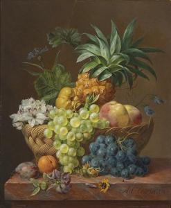 OBERMAN Antonie 1781-1845,Still Life with Pineapple,Subastas Segre ES 2020-02-04
