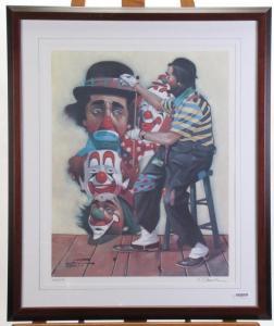 OBERSTEIN Chuck 1935-2002,Clown painting clowns,Wickliff & Associates US 2015-03-28