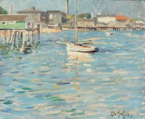 OBERTEUFFER George 1878-1937,Provincetown Harbor,1920,Hindman US 2023-05-19