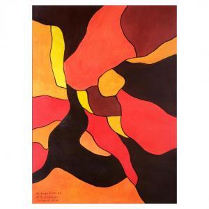 OCAMPO Hernando Ruiz 1911-1978,Abstraction 60,1976,Leon Gallery PH 2024-04-20