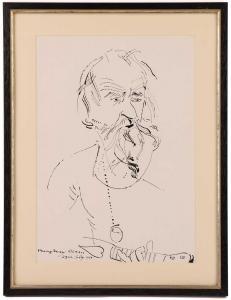 OCEAN Humphrey 1951,Portrait sketch of Vivian Stanshall,1980,Dawson's Auctioneers GB 2024-03-28