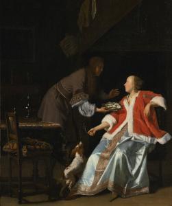 OCHTERVELT Jacob 1634-1708,THE OYSTER MEAL,Sotheby's GB 2018-07-04