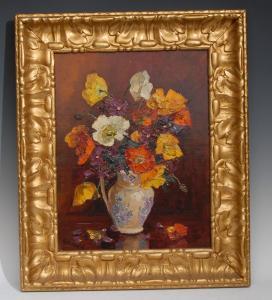 ODDIE Mary E 1900-1900,Iceland Poppies,Bamfords Auctioneers and Valuers GB 2016-01-20