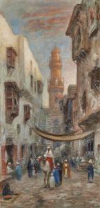 ODELMARK Frans Wilhelm 1849-1937,A street in Cairo,Rosebery's GB 2023-07-19