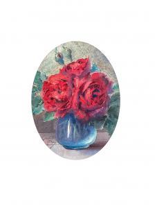 ODIN Blanche 1865-1957,Bouquet de roses.,Saint Germain en Laye encheres-F. Laurent FR 2023-02-25