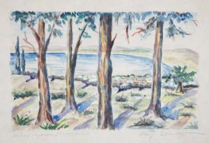 OEHLSCHLAGER Harry 1900-1900,Blick auf Haifa vom Carmel-Gebirge,DAWO Auktionen DE 2010-02-11