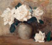 OERDER Frans David 1867-1944,Witte rozen,Venduehuis NL 2015-04-29