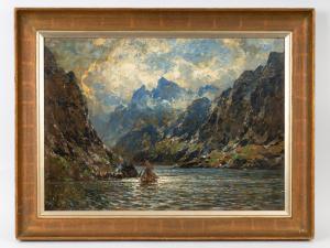 OESTERLEY Carl August H 1839-1930,Im Jörundfjord,1921,Mette DE 2022-11-09