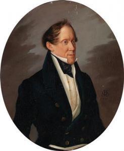 OESTERLEY Carl Wilhelm Friedr 1805-1891,Portrait of Joseph Ritter von Neuwirt,1831,Palais Dorotheum 2017-12-05