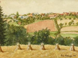 OESTREICHE Georg,Vista of Malschendorf,1947,Auctionata DE 2015-08-21