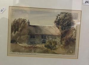 of WATERFORD Marchioness Louisa Anne 1818-1891,Unfinished study of thatched ,Moore Allen & Innocent 2021-05-26