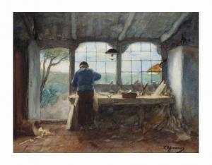 OFFERMANS Tony Lodewijk George 1854-1911,The carpenter's workshop,Christie's GB 2017-06-12
