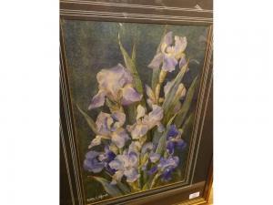 OFFORD Gertrude E 1800-1900,Irises,Keys GB 2016-10-31