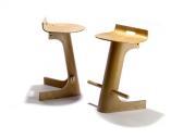 OFFREDI GIOVANNI 1927,A pair of plywood stools,Nagel DE 2010-04-14
