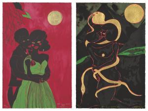 OFILI Chris 1968,Afro Lunar Lovers I and II,2003,Christie's GB 2024-03-26