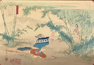 OGATA GEKKO Tai Masanosuke 1859-1920,figures in a landscape,John Nicholson GB 2024-01-24