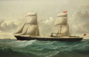 OGILVY Charles 1832-1890,Steamship 'Isis' - Ship's Portrait,1877,David Duggleby Limited 2020-07-17