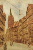 OHLSEN Jan 1900-1900,Impressionistische Ansicht von Alt-Hannover,Schloss DE 2012-11-24