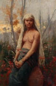 OHLSEN Theodor 1855-1909,Portrait of a North African woman,Bruun Rasmussen DK 2018-01-15