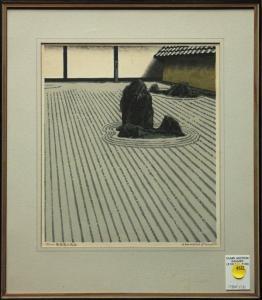 Ohmoto Yasushi,'Ryoanji no Sekitei' (Rock Garden at Ryoanji Templ,Clars Auction Gallery 2009-05-02