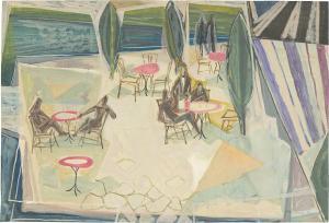 OHNSORGE Paul 1915-1975,Im Cafe,1951,Villa Grisebach DE 2022-01-09
