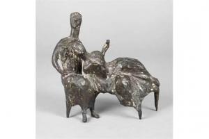OHRT Karl August 1902-1993,Karl August Ohrt Figurengruppe Bronze,Mehlis DE 2015-11-19