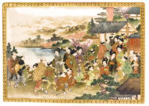 OKAMOTO ryozan 1800-1800,A Satsuma box and cover,Bonhams GB 2014-09-16