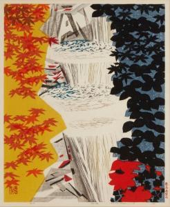 OKIIE Hashimoto 1899-1993,Stepped Waterfall,1969,John Moran Auctioneers US 2024-02-27