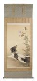 Okoku Konoshima 1877-1938,depicting a recumbent dog,Bonhams GB 2017-11-09