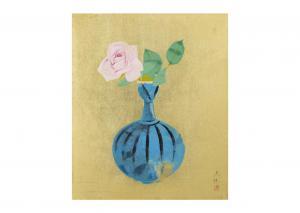 OKUMURA Togyu 1889-1990,FLOWERS AND A POT,Ise Art JP 2023-12-10