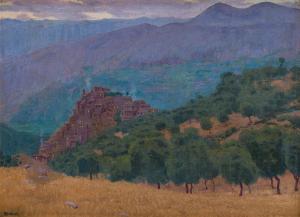 OKUN Edward, Edouard 1872-1945,Italian landscape,1937,Desa Unicum PL 2023-03-16