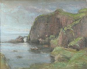 OLAF JORDAN 1902-1968,Coastal Landscape,Wright Marshall GB 2017-09-05