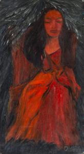 OLAH Mara 1945-2020,Girl In Red,Pinter HU 2023-12-18